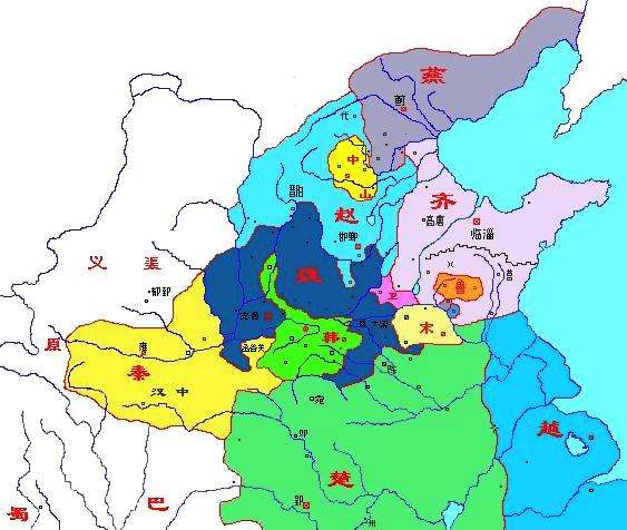 戰(zhàn)國地圖